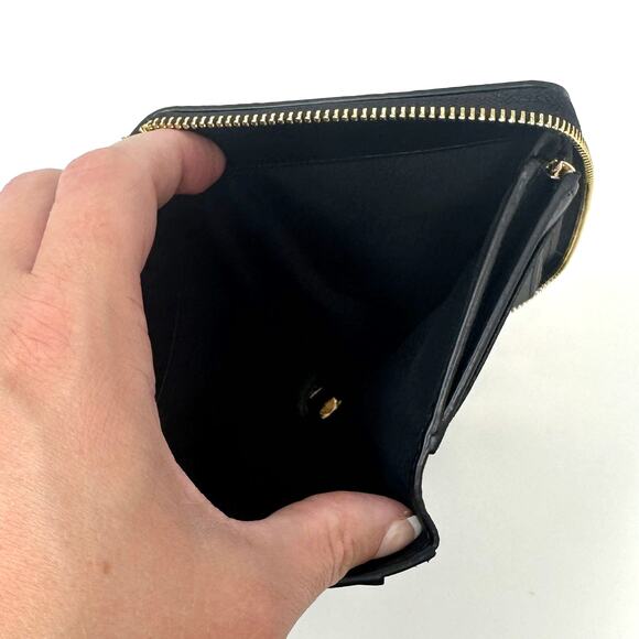 Coach Medium Id Zip Wallet in Black Leather C4124 - Picture 6 of 7